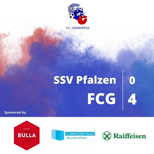 Klarer Auftaktsieg für den FC Gherdëina Bulla Gin in Pfalzen